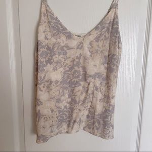 Aritzia Wilfred Free thin strap floral top